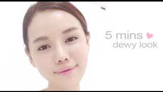 5mins easy makeup for dewy Korean look - QiuQiu