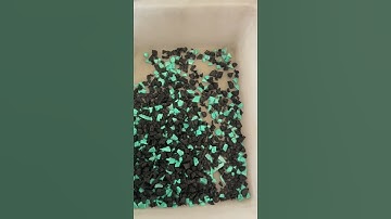 Color sorter selects different colored crushed materials from plastic #machine  #ricecolorsorter