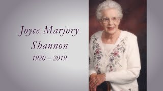 Joyce Shannon Memorial Service