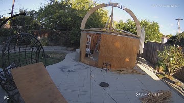 Backyard Observatory Dome - Raising the 2nd main spine