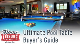 The Ultimate Pool Table Buyer's Guide