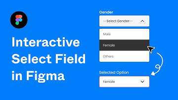 Interactive Select Option Field in Figma showing you selection, by Prototyping Component and Variant