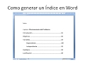 INDICE AUTOMÁTICO EN WORD