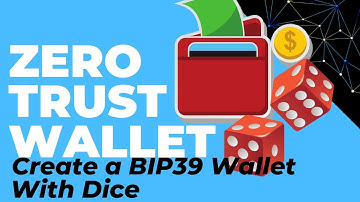 Een Zero-Trust Crypto Wallet maken met Dice. (BIP39, dus kan gebruikt worden met Trezor, Ledger, ...