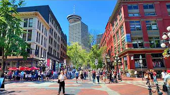 VANCOUVER British Columbia Canada Travel 2025 | Downtown and Gastown Walking Tour 4K