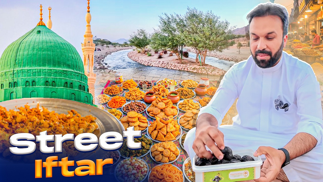 Madinah Street Food Iftar 🤍 at the Valley of Heaven ✨