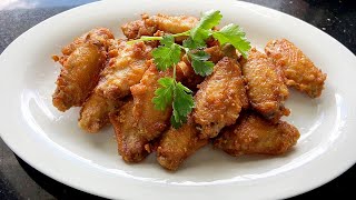 Garlic chicken wings common practice: Tender in crisp outside