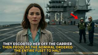 They Escorted Her Off the Carrier — Then Froze as the Admiral Ordered the Entire Fleet to Halt