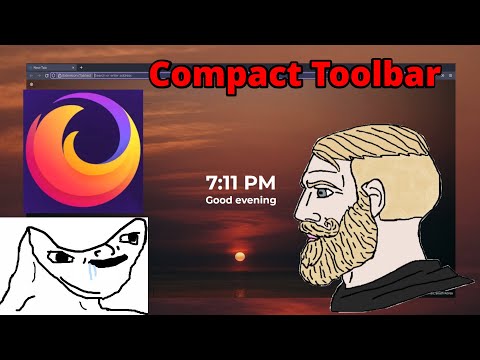 Enable Compact Toolbar after Mozilla Removed it (Firefox and Librewolf)