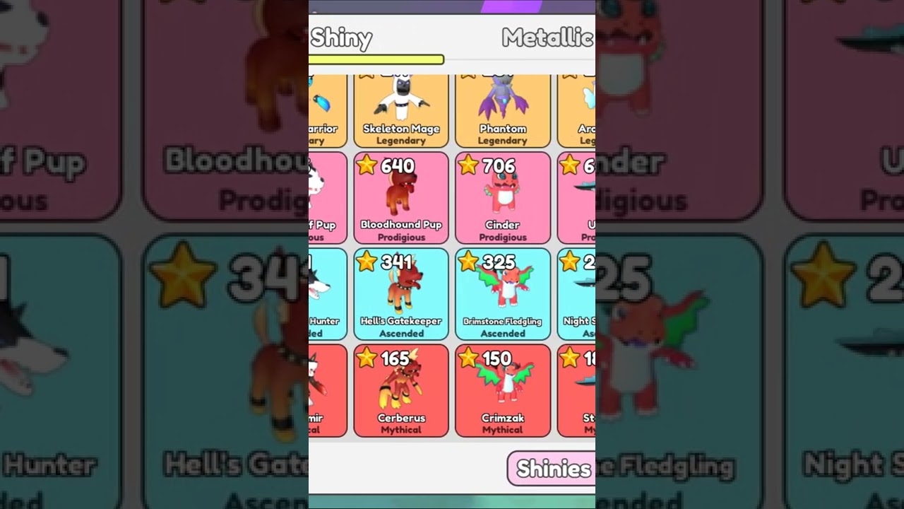 300K Shiny Score in Collect All Pets on Roblox