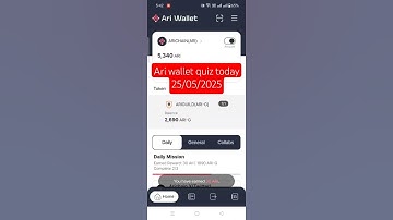 Ari wallet quiz today 25/05/2025,,answer #Ariwallet #Arichain #Ariquiz #Ariwallet,today,quiz