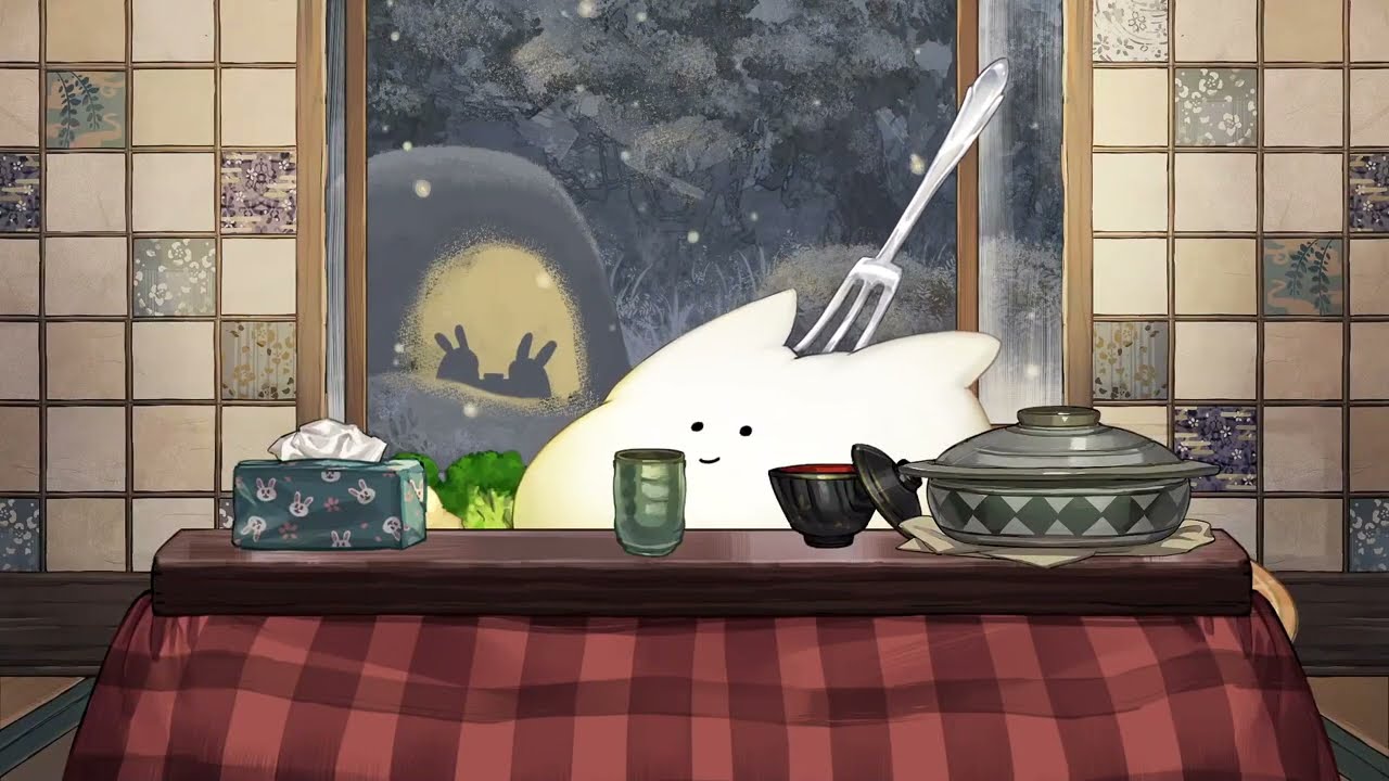 背景&アイテムセット】ゆきうさぎの庭とあたたかこたつ - Norah's Pot