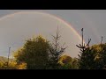 Осеннее небо в Карпатах. Двойная радуга. Rainbow.