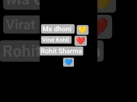 #MS Dhoni Virat Kohli Rohit Sharma