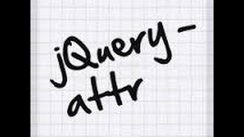 manipulating attributes using JQuery