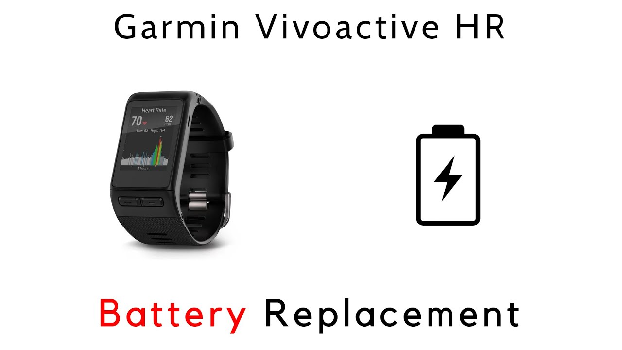 How To Replace Bad Working Battery On Garmin Vivoactive HR - YouTube
