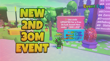 *NEW* 2ND 30M EVENT + CODE In Sword Simulator