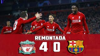 الريمونتادا التاريخية مباراة ليفربول و برشلونة 4 -0 ◄ تشامبيونز ليج 2019  [ عصام الشوالي] 4K