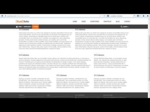 FluidFolio - Shortcode - Columns