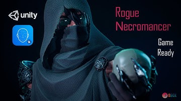 PREVIEW 3D CHARACTER - GAME READY MODEL - UNITY - Rogue Necromancer