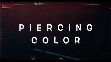 Cyberpunk 2077 - Piercing Color Character Creation Attributes - Feminine Appearance