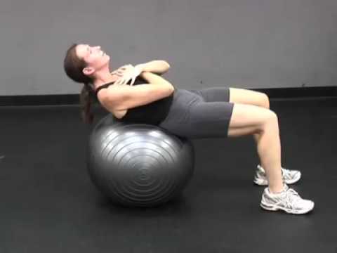 Verwonderend Platte Buik Oefening 1 - Fitball Crunch - YouTube ZU-08