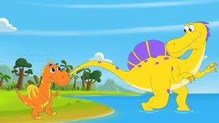 Spinosaurus   T. Rex (Tyrannosaurus Rex) Song | Dinosaurs Songs by FunForKidsTV