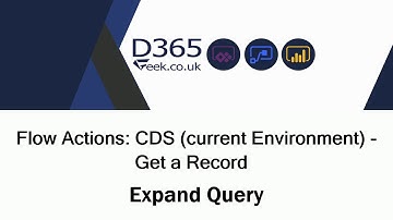 Flow Actions: CDS (current environment) - Get A Record Expand Query