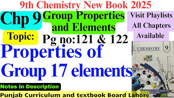 #Propertiesofgroup17Elements #chapter9chemistry9th #9thclassonline 
