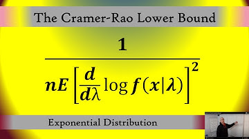 Find the Cramer Rao Lower Bound of the Exponential Distribution