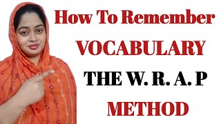 How to Remember Vocabulary: The W.R.A.P. Method #english #spokenenglish