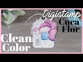 Tutorial COLOREAR DIGISTAMP con KURETAKE CLEAN COLOR (Rotuladores acuarelables) 💗 Tag Scrapbooking