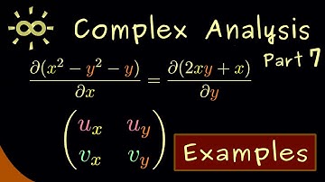 Complex Analysis 7 | Cauchy-Riemann Equations Examples [dark version]