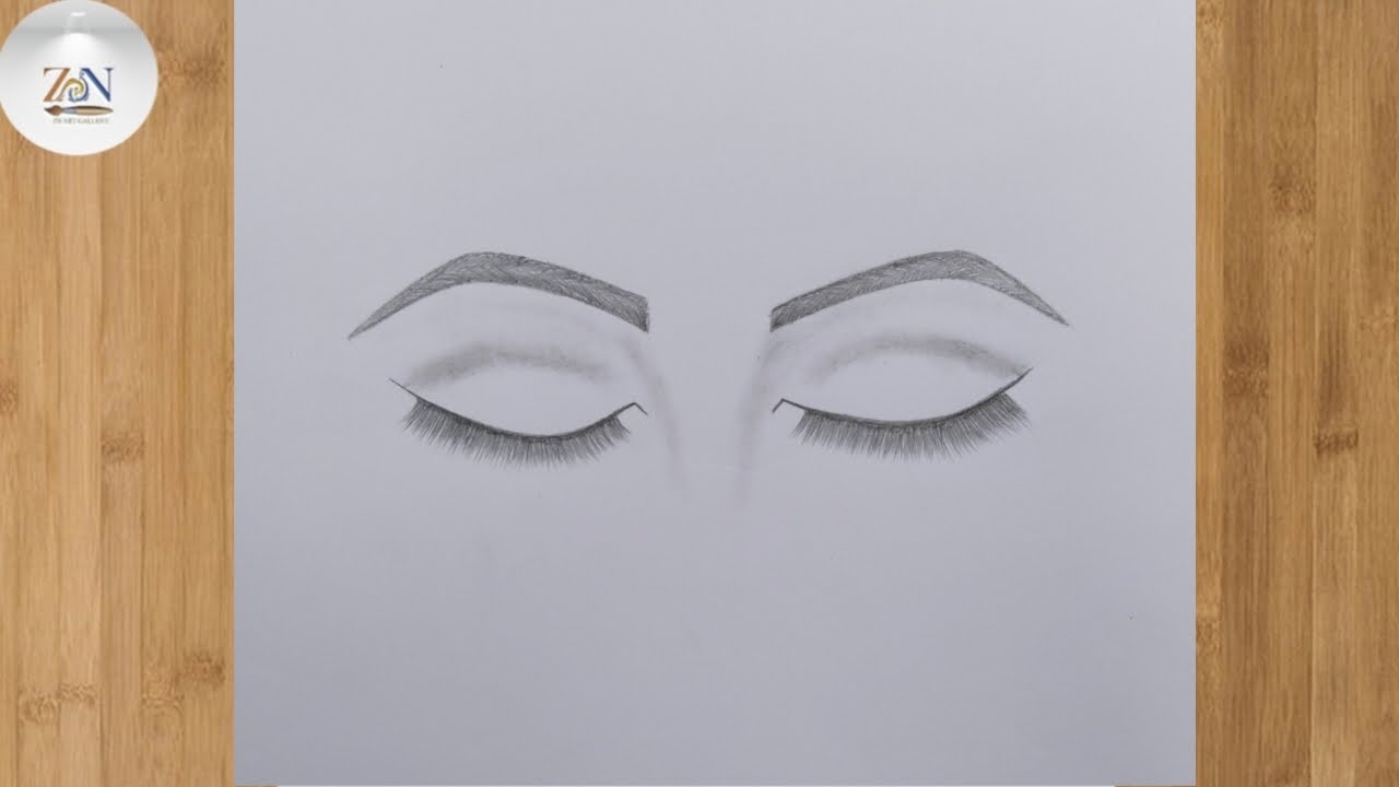 how to draw a close eyes close eyes drawing with easy steps eyes