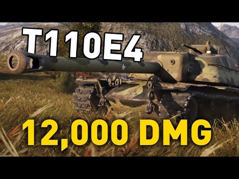 World Of Tanks || T110E4 - 12,000 DMG...