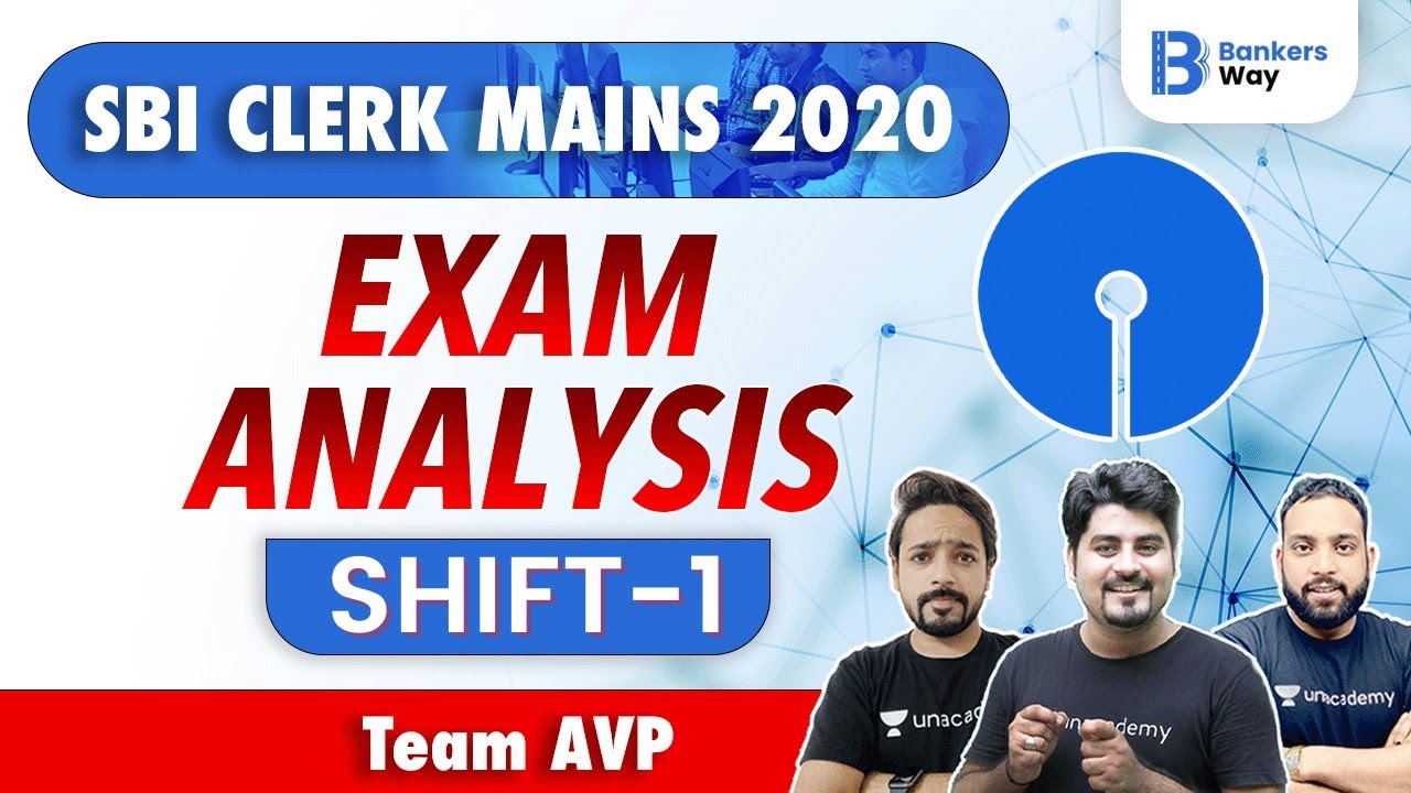 12:05 PM - SBI Clerk Mains 2020 | 31 Oct 2020, 1st Shift | Exam Analysis & Asked Question | Team AVP