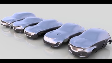 Car Design Speedrun 3 - Using Fusion Autodesk 360 - form exploration