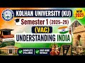 Kolhan University Semester 1 VAC Understanding India Syllabus 2025-29