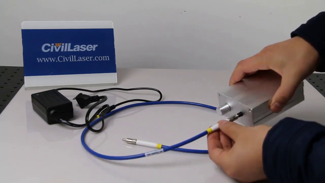 405nm LED Light Source Coupled SMA905 Fiber YouTube