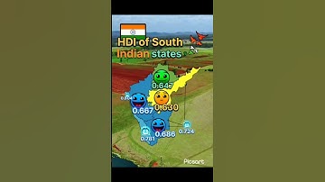South Indian states HDI 🇮🇳 #mapper #india #pakistan #mapping #asia