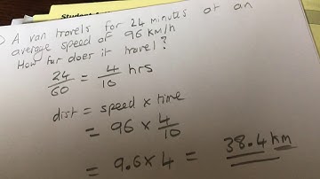 GCSE Speed distance time with unit conversion