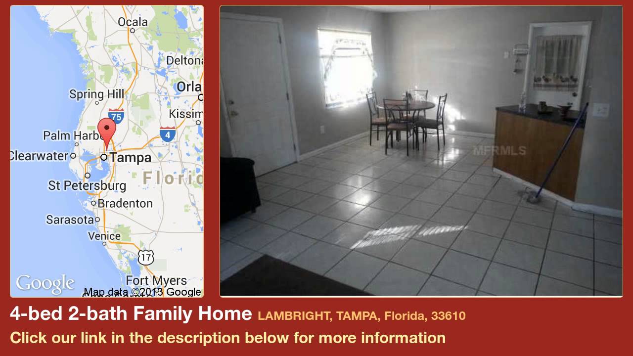 new homes in houston 4-bed 2-bath Family Home for Sale in Tampa, Florida on florida-magic.com