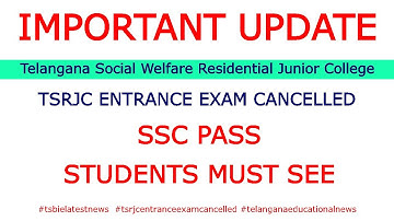 TSBIE Latest News | Who Want to Apply TSRJC Inter Admissions for 2021 22 Telangana Education News