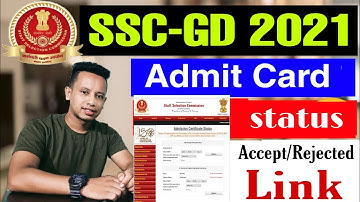 SSC GD Constable 2021 Admit Card Download Application Status Check