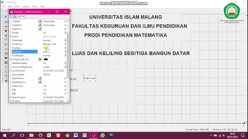 Luas dan Keliling Segitiga Bangun Datar - MATLAB