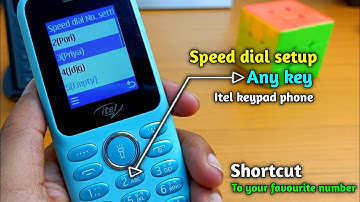 speed dial setting in itel mobile || How to enable speed dial in itel keypad phone