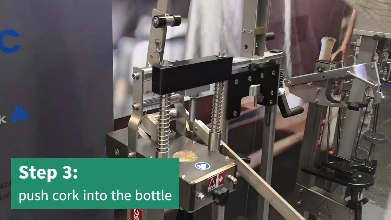 Rapid 55C floor corker for champagne bottles YouTube