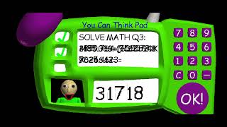 How to solve the third question in Baldi