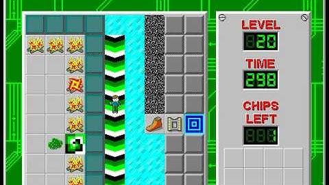 CCLP2 level 20 solution - 293 seconds