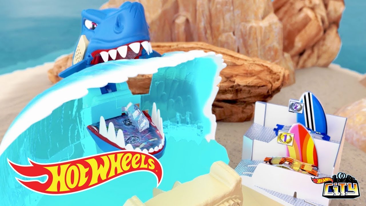 Pista Hot Wheels Ataque Tubarao Batalha na Praia, Mattel em Promoção na  Americanas